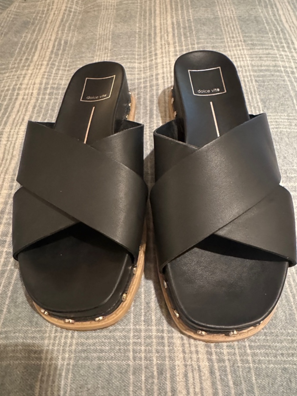 Dolce Vita Gracy Black Slide Sandals